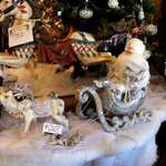 White Snow Dusted Santa